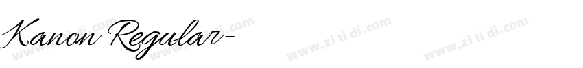 Kanon Regular字体转换 Kanon Regular字体转换